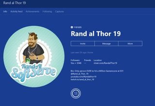 My buddy Rand has over a million Gamerscore.