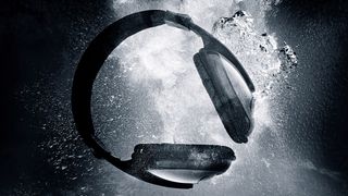 Loudest headphones: A pair of headphones dropped in water