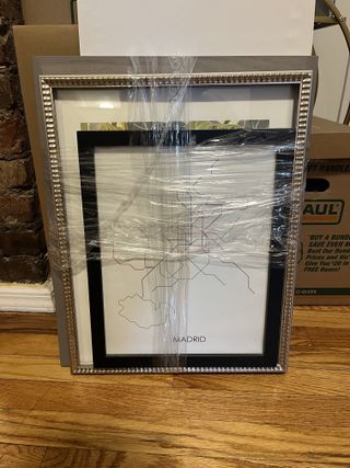 frames wrapped in a plastic wrap