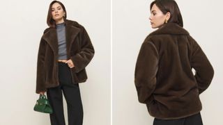 Reformation Ellie Faux Fur Coat