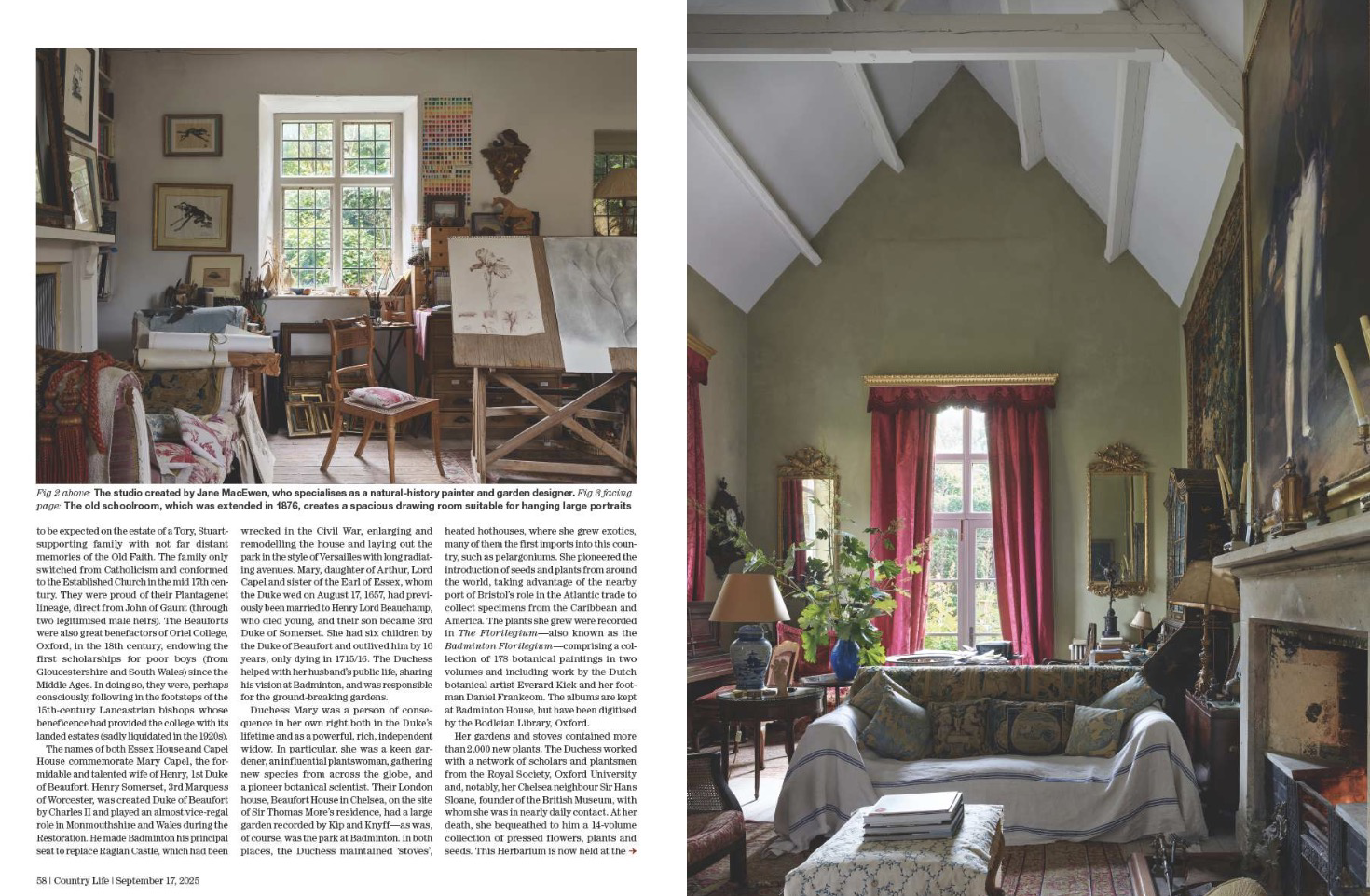 Spread from Country Life 17 September 2025