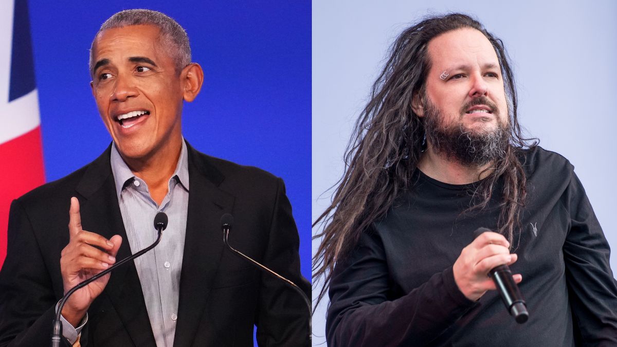 Barack Obama and Jonathan Davis