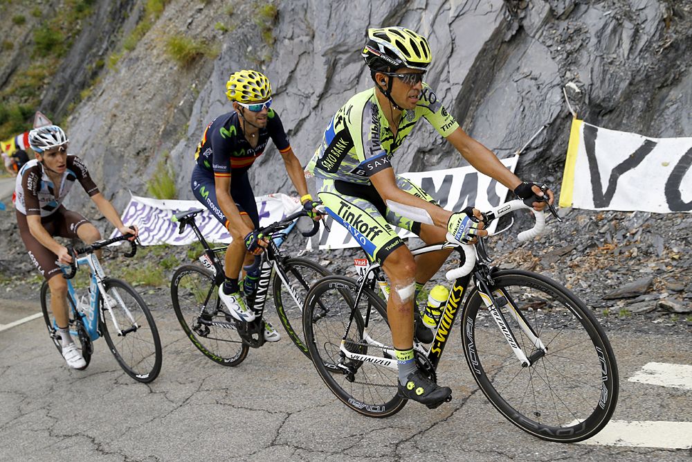 Contador, Valverde and Bardet were left chasing