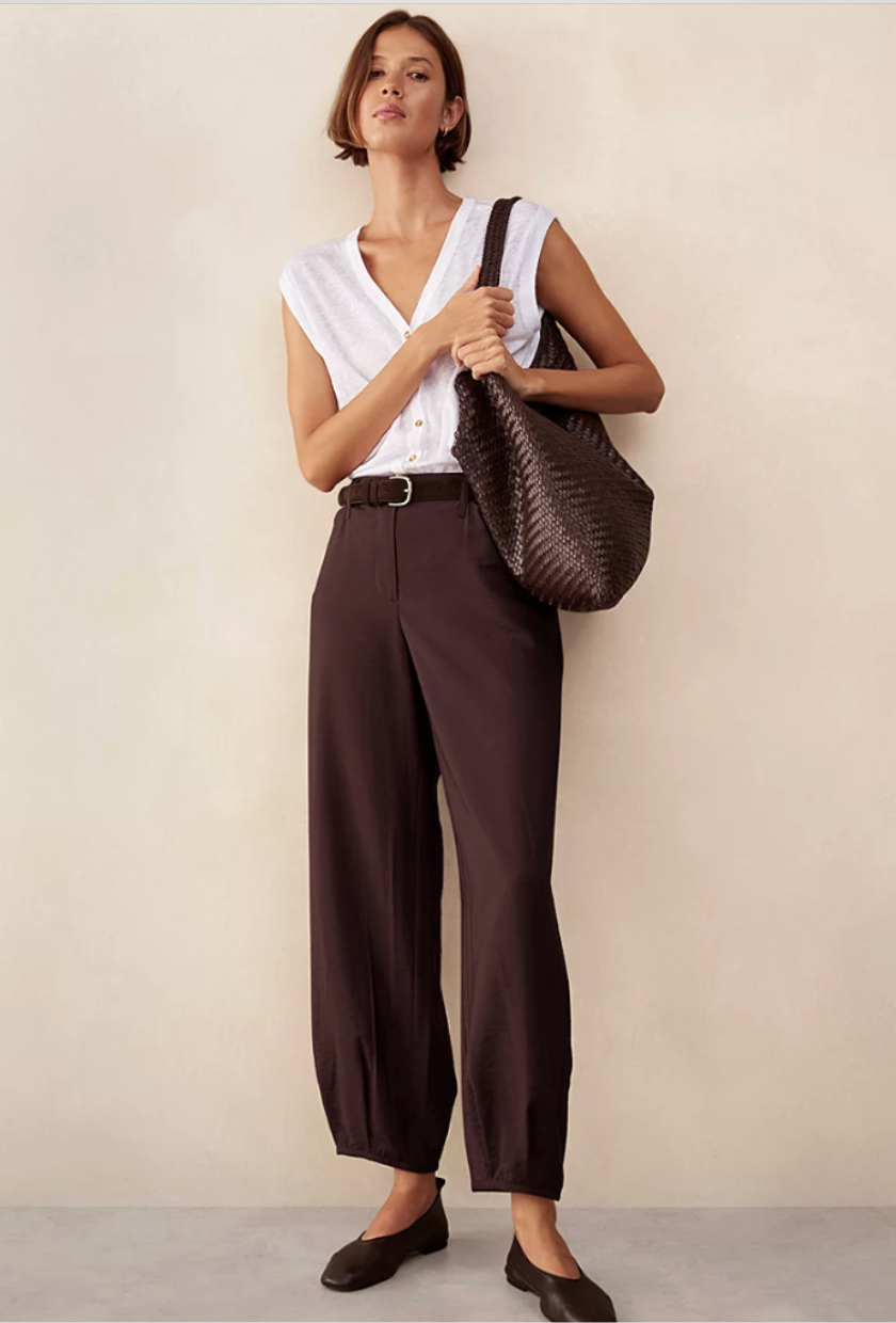 The White Company, Fluid Trousers With Darted Cuff