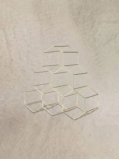 Geo Countertop 6-Bottle Wine Rack