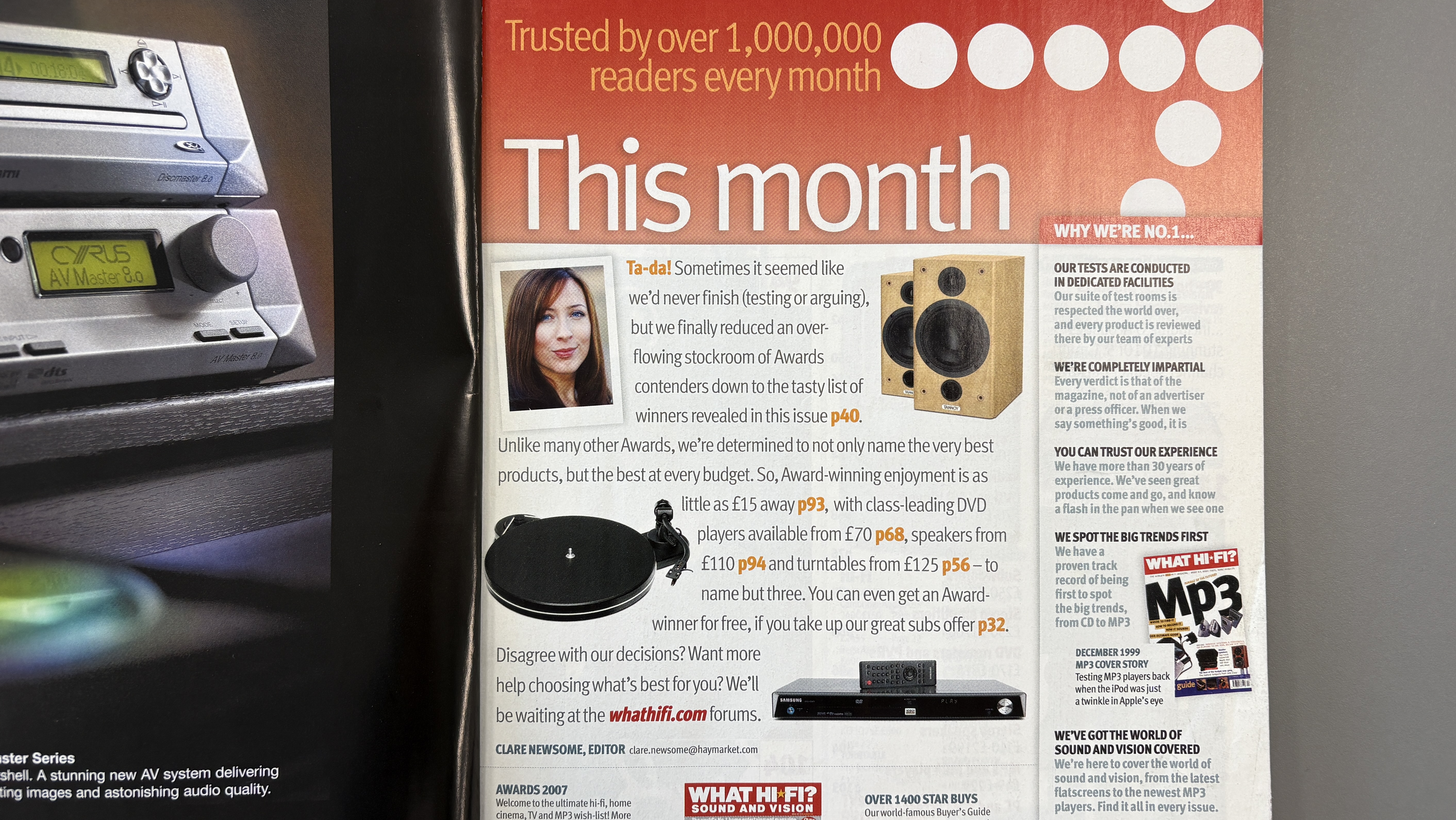 Clare Newsome editor's letter in WHF Awards issue