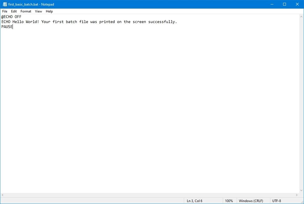 How To Create And Run A Batch File On Windows 10 | Windows Central