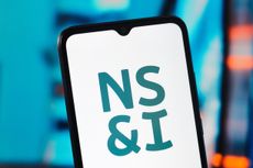 NS&I logo on a smartphone