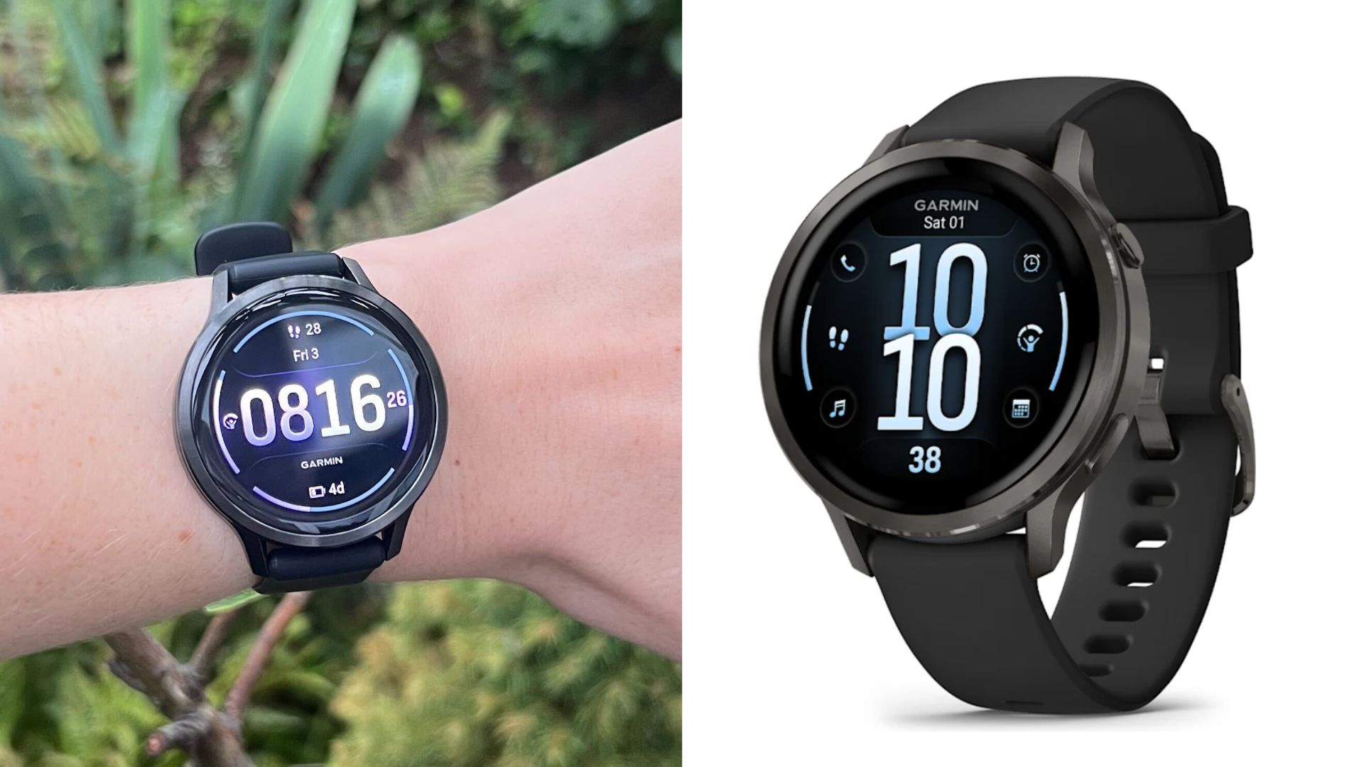Grace Walsh wearing the Garmin Venu 4 with watch product