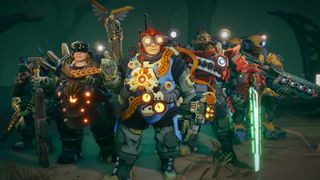 The Reclaimer character classes in Deep Rock Galactic: Rogue Core.