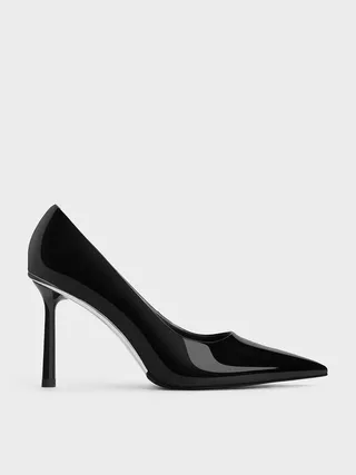 Patent Pointed-Toe Stiletto Heels