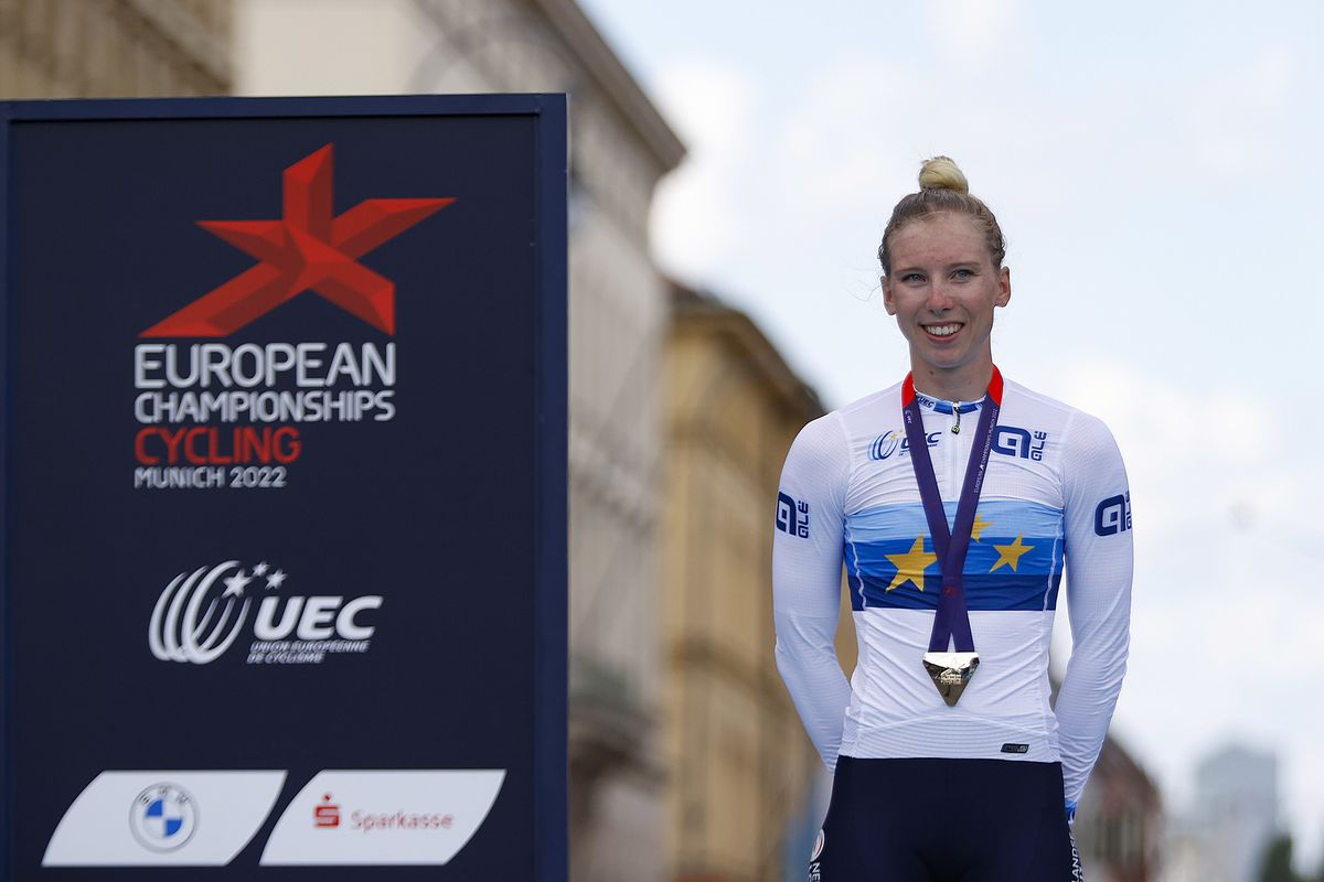 European Championships Munich 2022 - 2022 UEC Road Elite European Championships - Women's Road Race - 21/08/2022 - Lorena Wiebes (NED) - photo Ivan Benedetto/UEC/SprintCyclingAgency&Acirc;&copy;2022