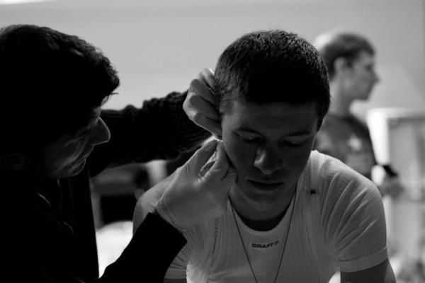 Ben King being tested