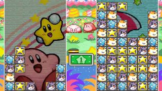 Kirby’s Star Stacker in action