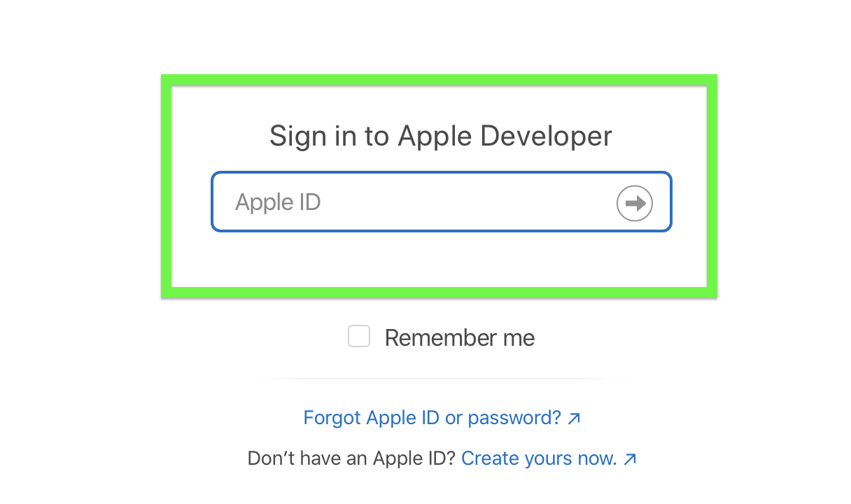 iPadOS 15 beta developer step 3 — sign in