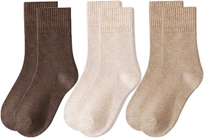 Lomitract, Lomitract Mini Crew Quarter Socks Women: Above Ankle High, Bamboo Long Dress Sock, Cotton Tall Sox, Mid Half Calf Length, Suit for Short Boot, Beige, Neutral, Brown