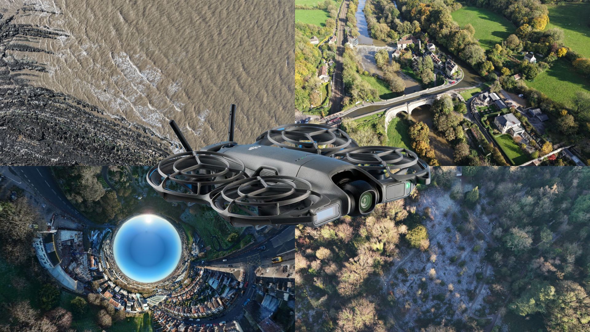 A selection of images taken on various drones