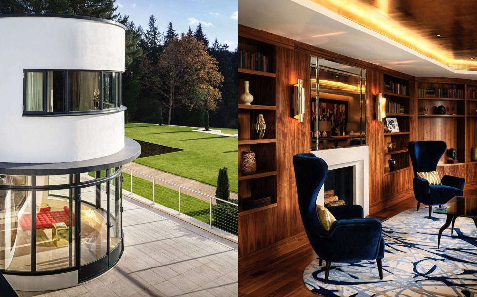 An image showing the modernist/art deco features of this property on the Wentworth estate.