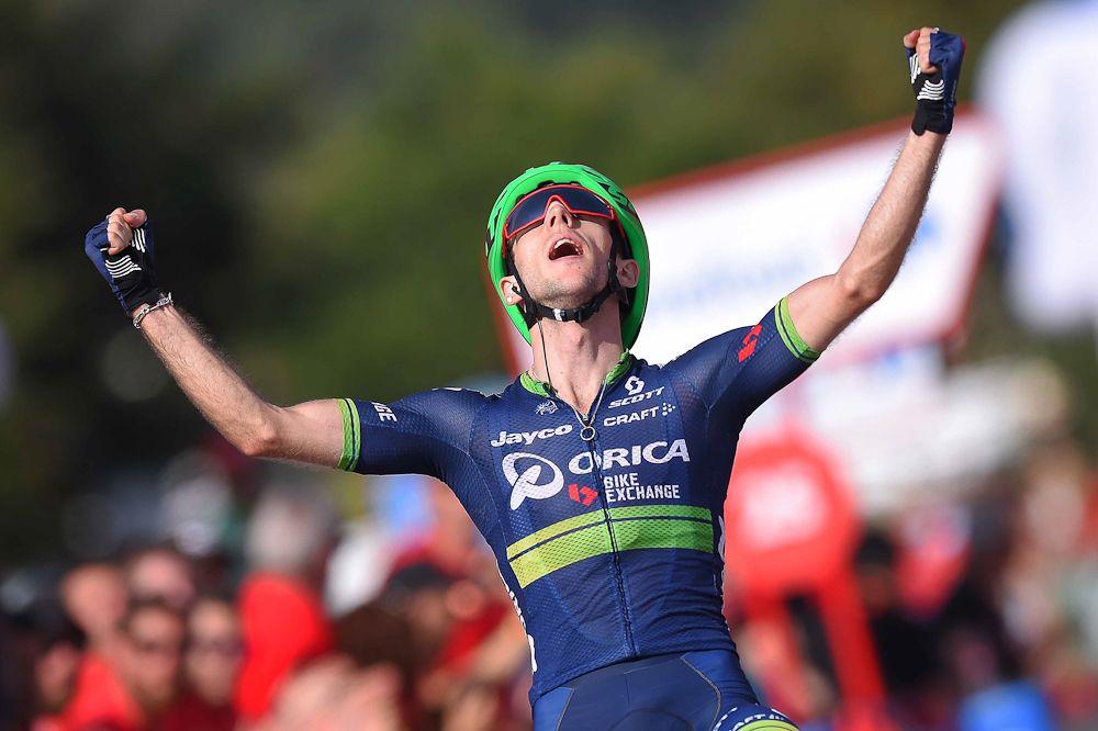 Simon Yates (Orica-BikeExchange) wins stage 6 at the 2016 Vuelta a Espana