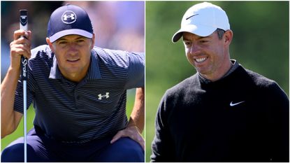 Jordan Spieth and Rory McIlroy ahead of the 2025 PGA Championship