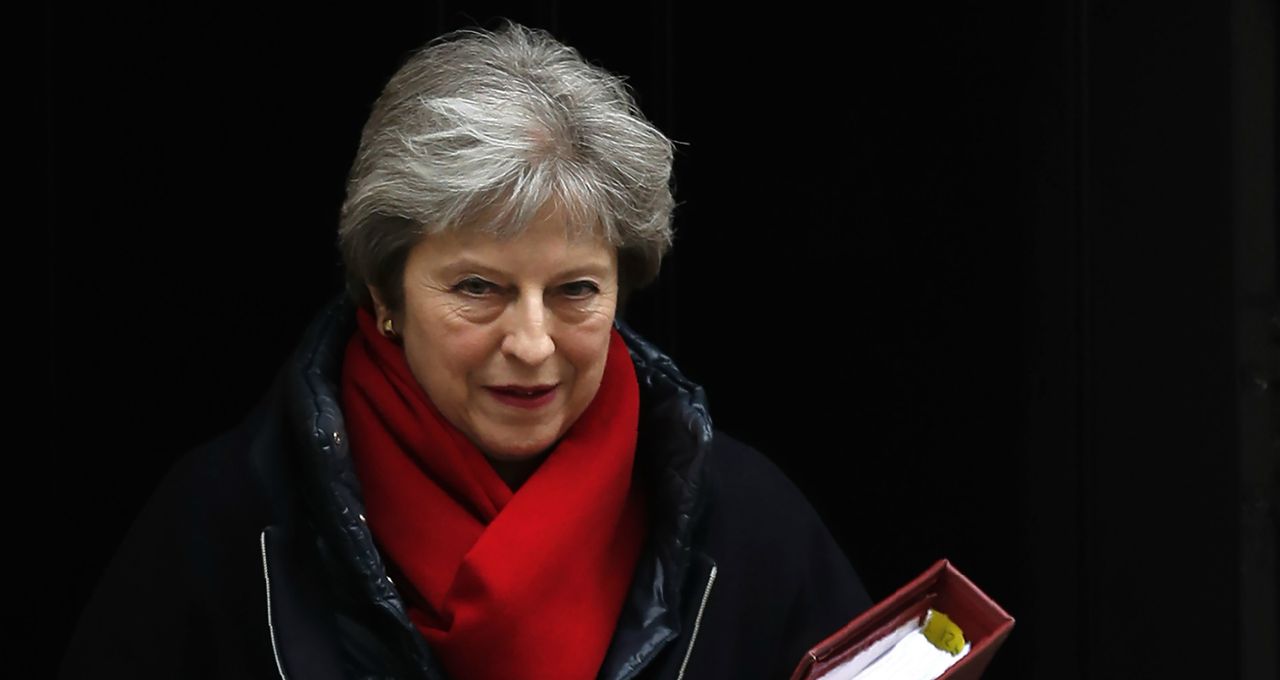 Theresa May leaves 10 Downing Street