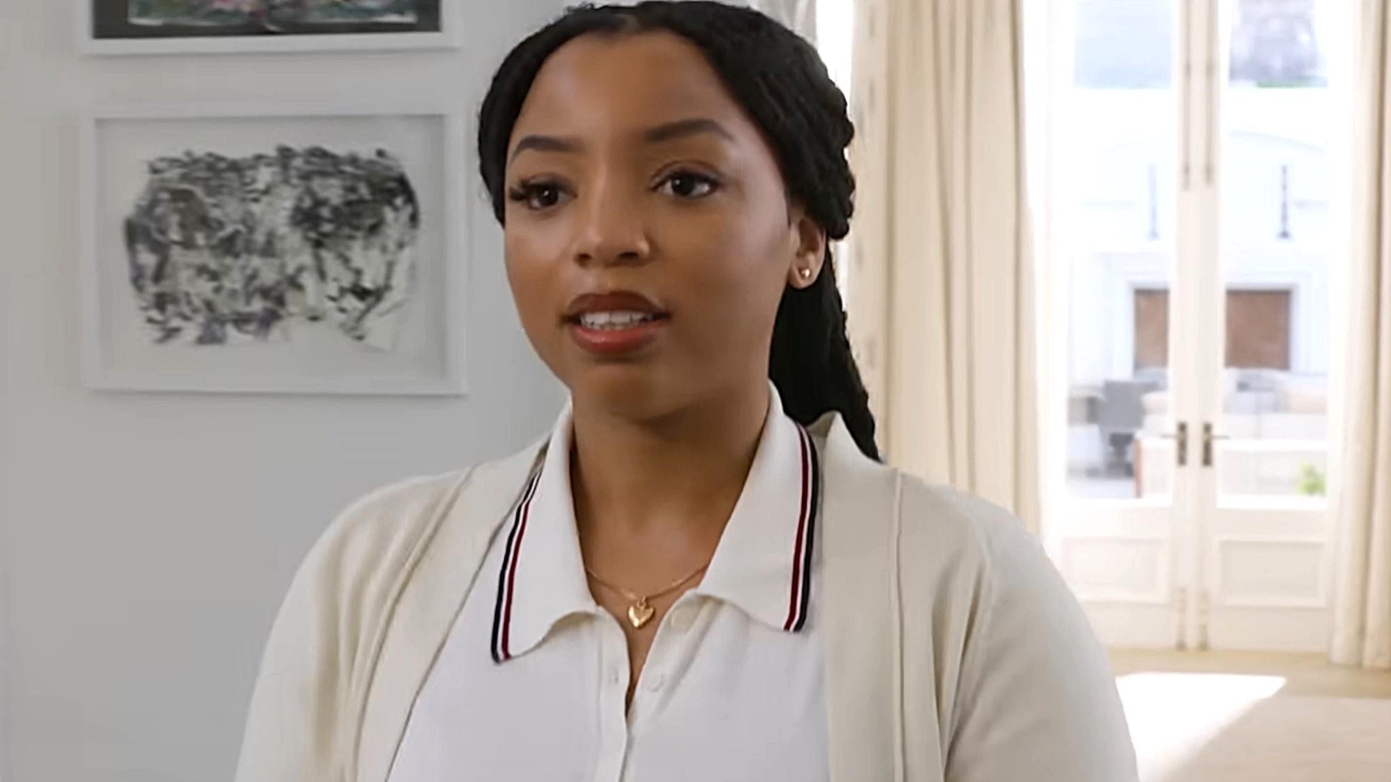 Chloe Bailey is shown in Strung.