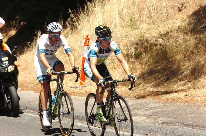 Simon Clarke (Orica GreenEdge) was awarded the most aggressive rider award for his ride in the break