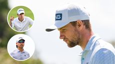 Main photo of Rasmus Neergaard-Petersen looking down with inset photos of Daniel Rodrigues (top left) and Min Woo Lee (bottom left)