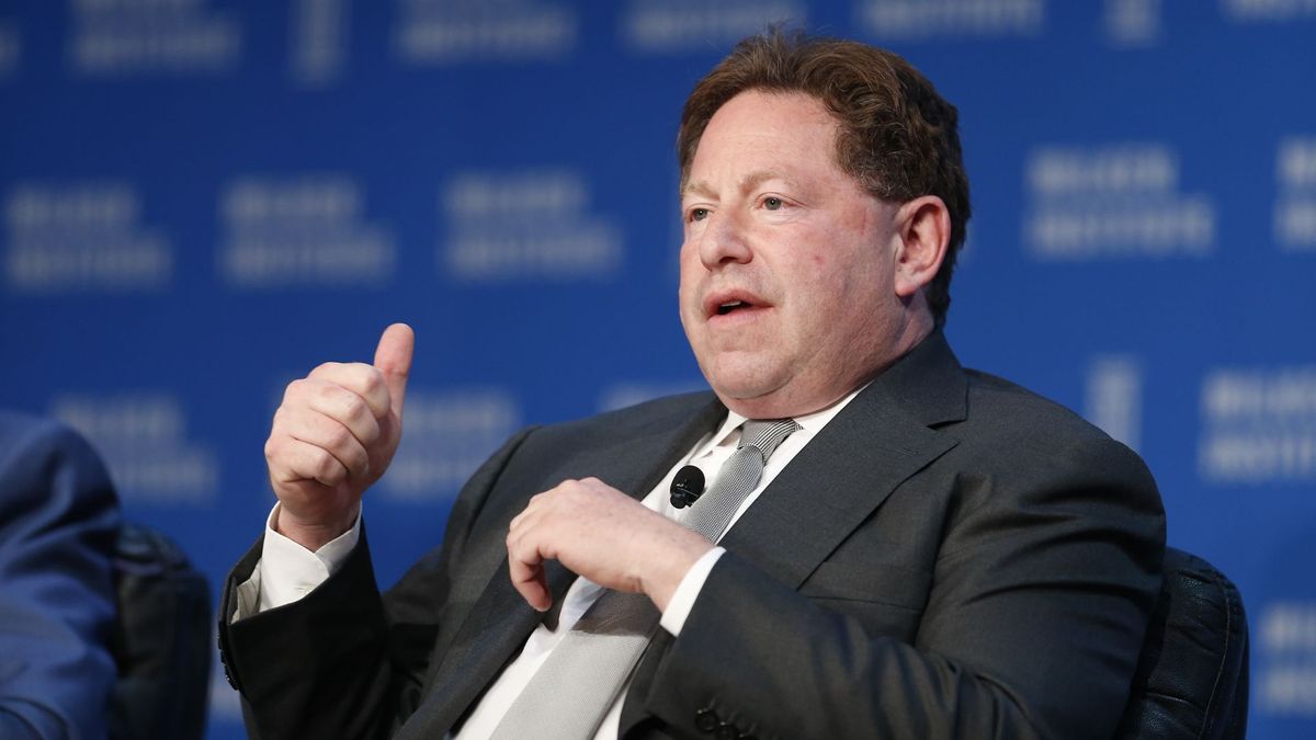 Bobby Kotick speaks at a conference in Beverly Hills