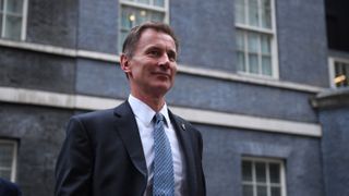 Chancellor Jeremy Hunt outside Downing Street