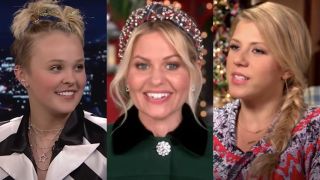 From left to right: JoJo Siwa, Candace Cameron Bure and Jodie Sweetin