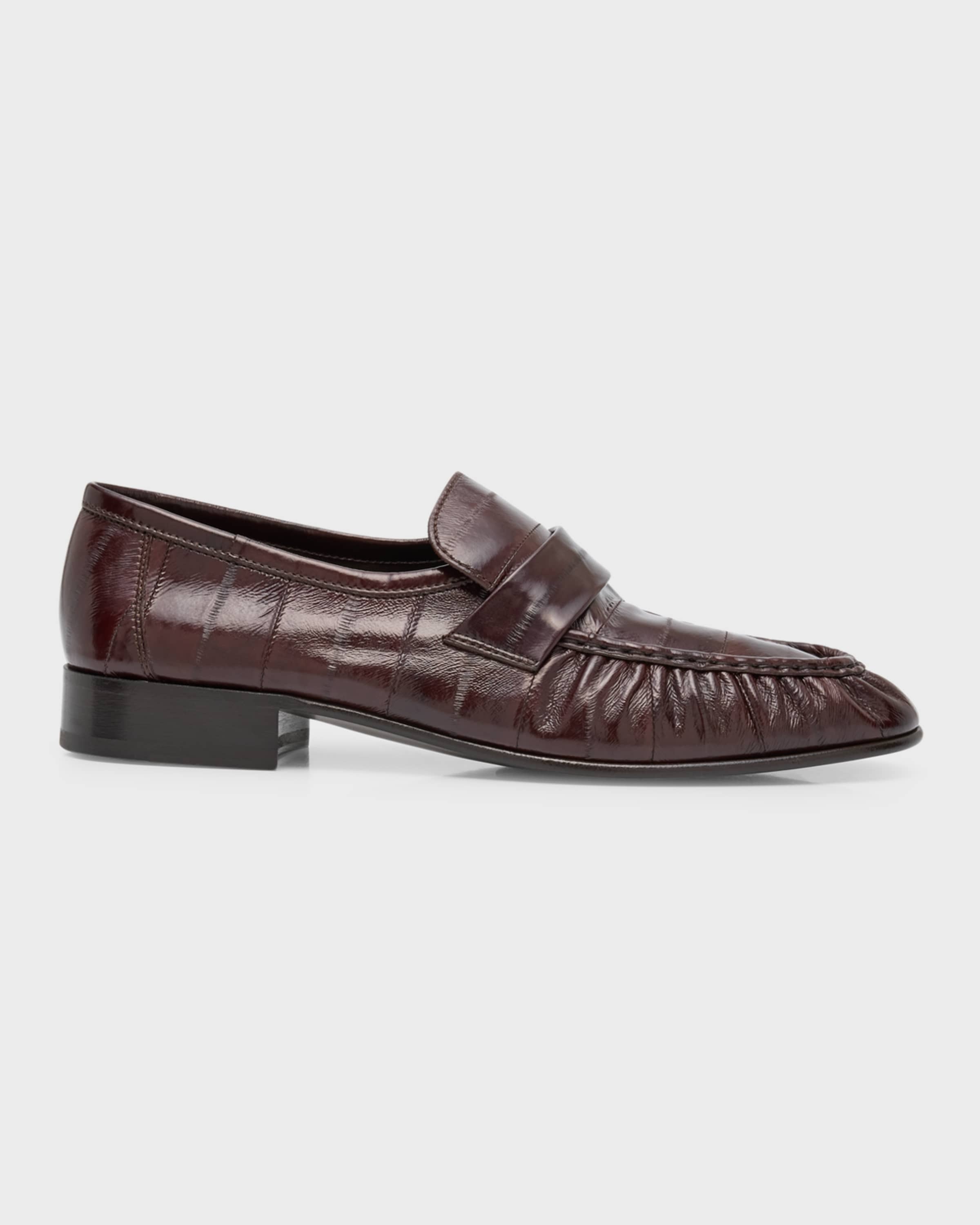 The Row, Soft Leather Flat Loafers