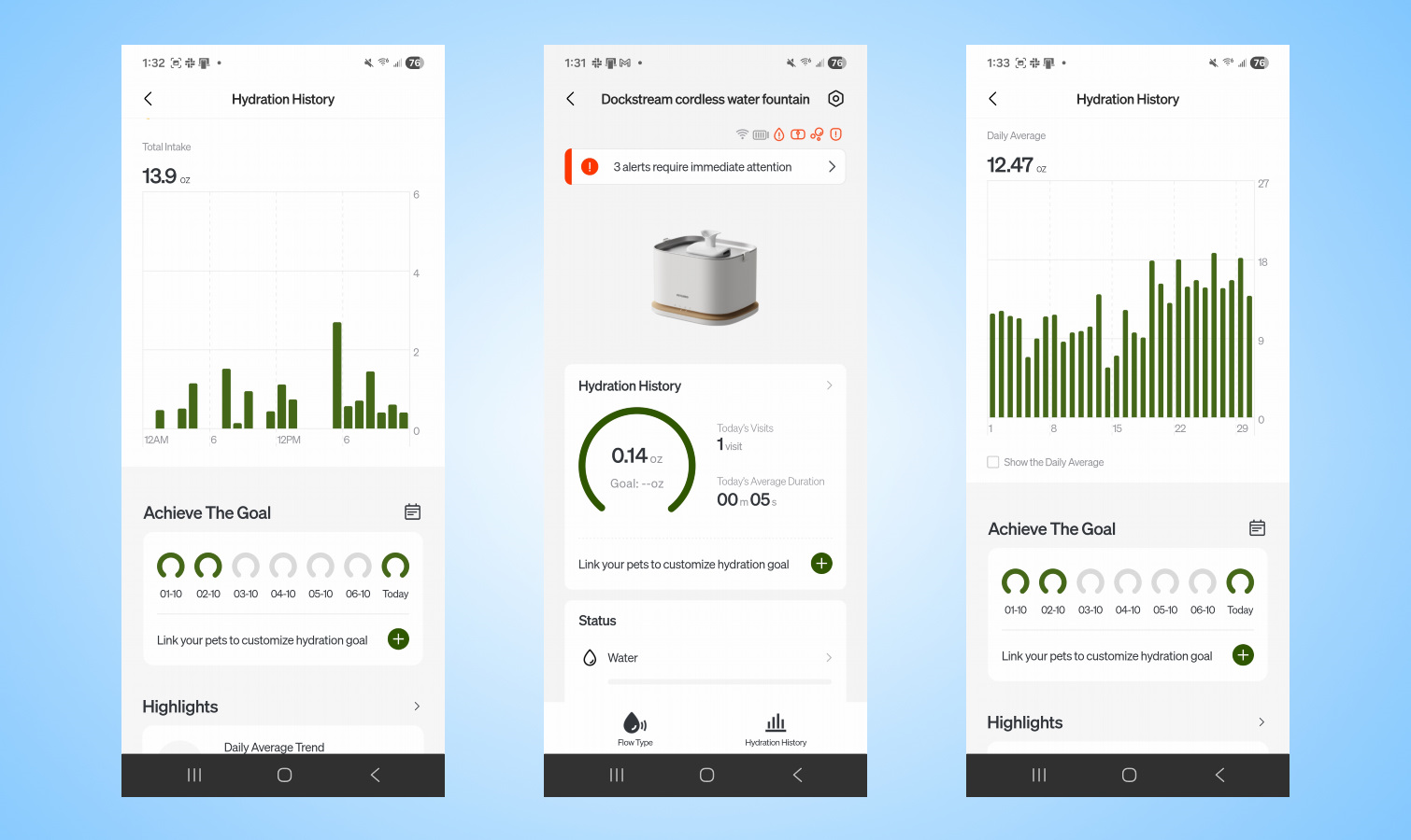 Screenshots of Petlibro app for Android.