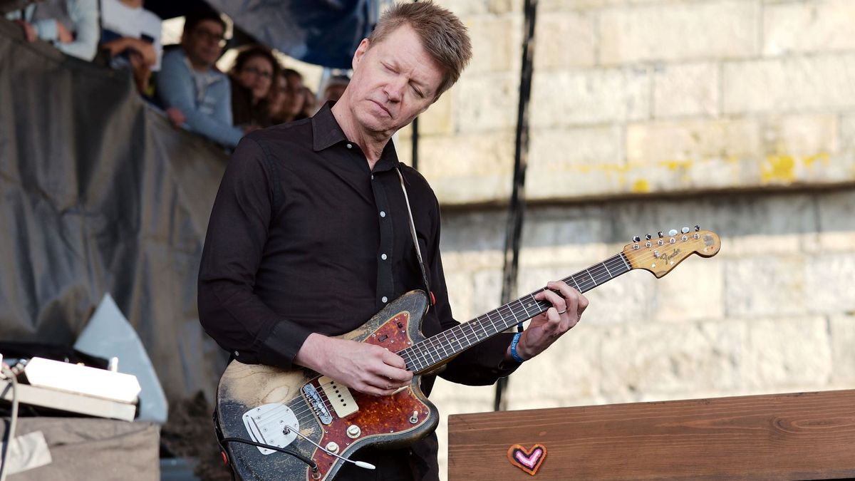 Nels Cline of Wilco performs during the 2017 Newport Folk Festival at Fort Adams State Park on July 29, 2017 in Newport, Rhode Island.