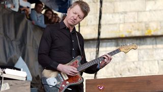 Nels Cline of Wilco performs during the 2017 Newport Folk Festival at Fort Adams State Park on July 29, 2017 in Newport, Rhode Island.