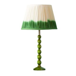 Bayou Table Lamp in Green Lacquered Wood