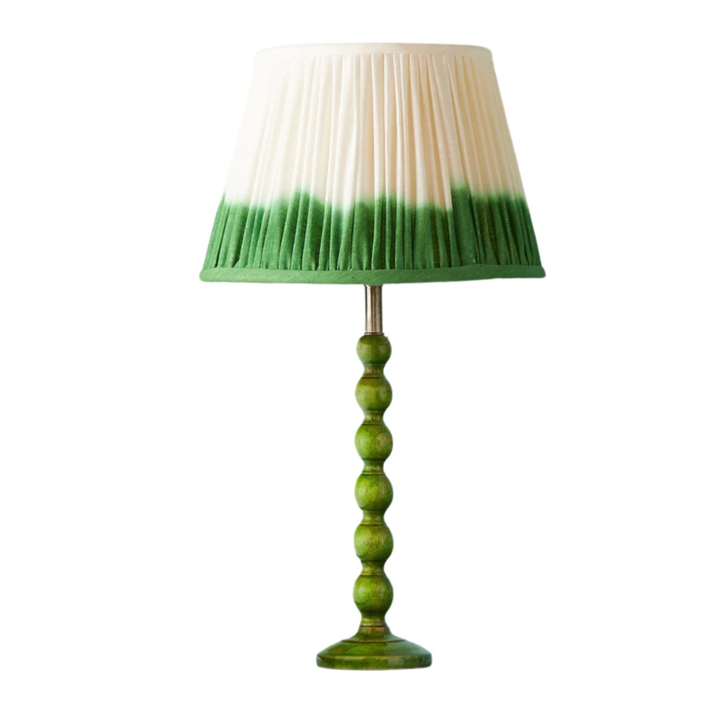 Bayou Table Lamp in Green Lacquered Wood