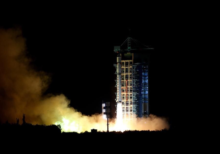 China launched the first-ever quantum-communication satellite, known as QUESS, atop a Long March-2D rocket from the Jiuquan Satellite Launch Center on Aug. 15, 2016 (Aug. 15 local time).