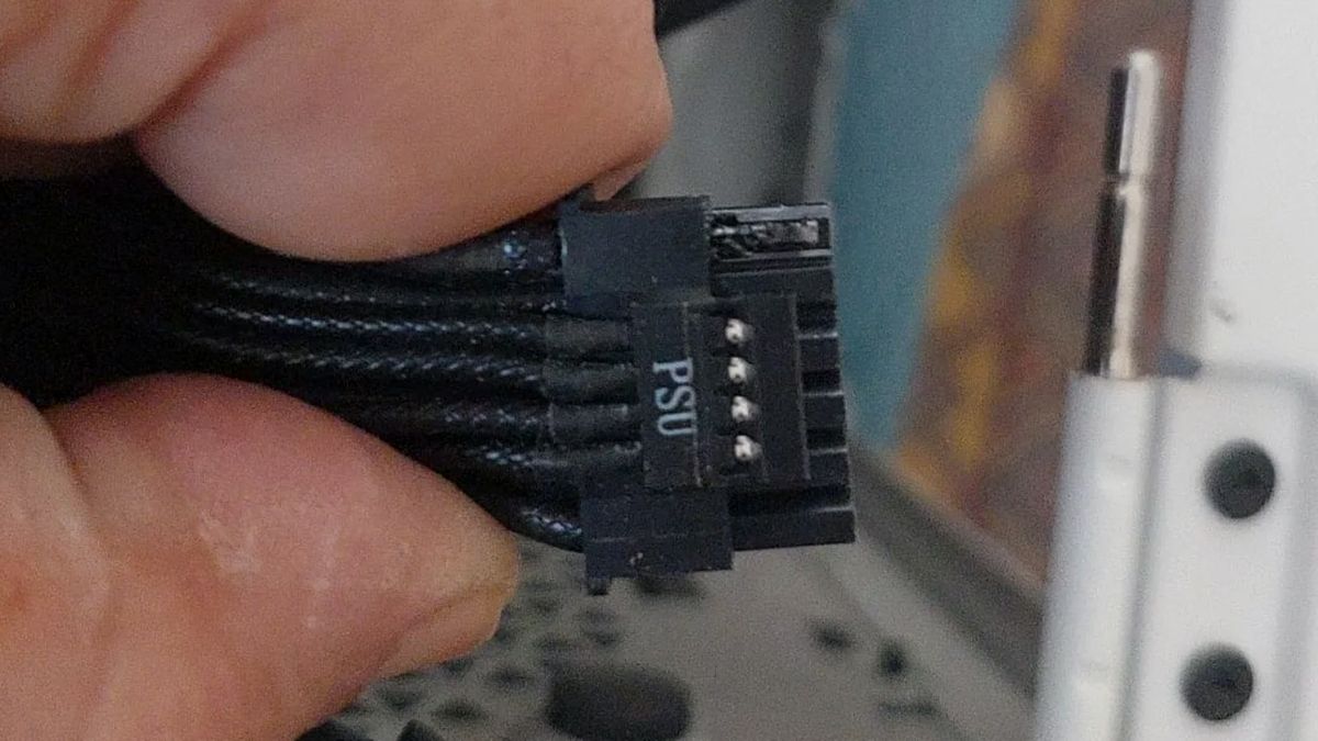 RTX 5080 power cable allegedly melts at PSU — Redditor reports another 50-series failure