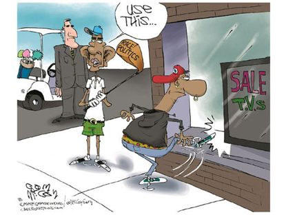 Obama cartoon race politics