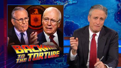 Watch The Daily Show catch up with Bush, Cheney, and Rumsfeld, post-CIA torture report