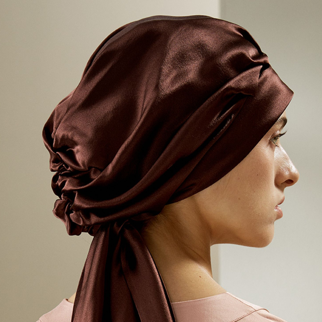 Lily Silk multi-use silk tie bonnet