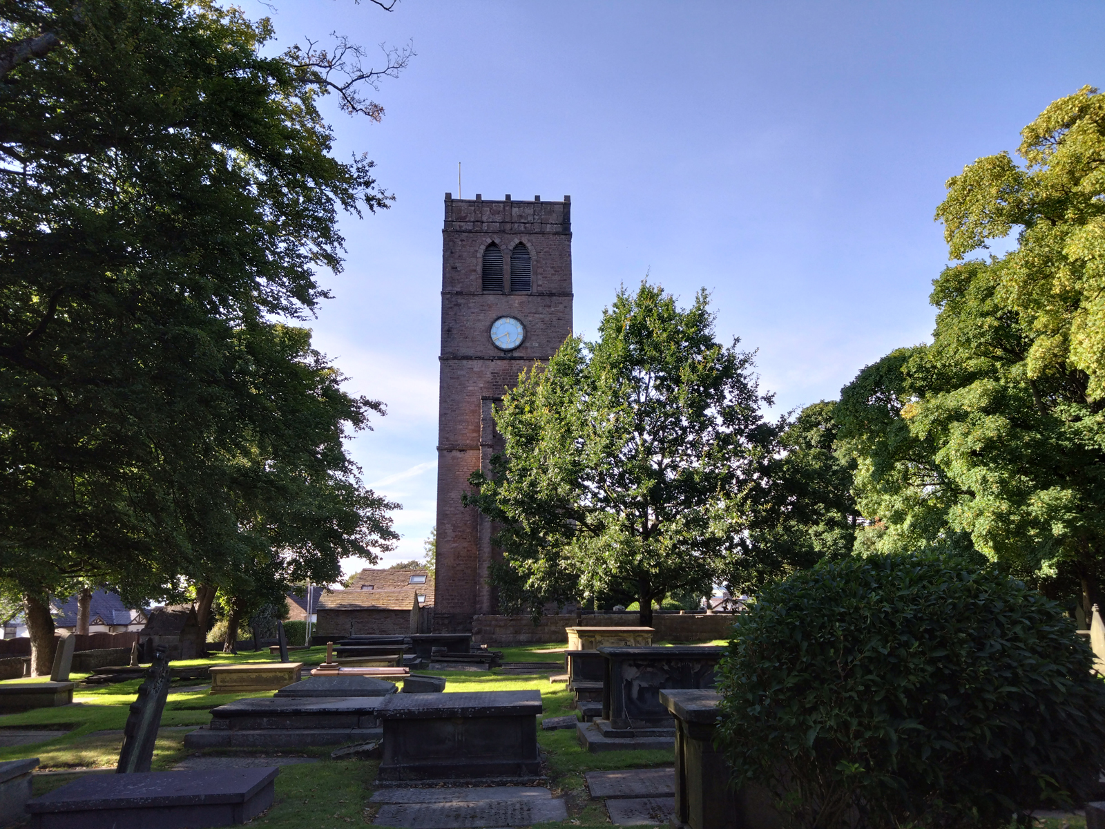 Sony Xperia 10 IV camera sample showing a church tower and trees