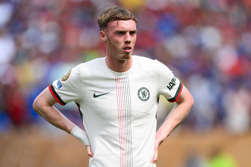 Cole Palmer #10 of Chelsea FC looks on during the FIFA Club World Cup 2025 group D match between CR Flamengo and Chelsea FC at Lincoln Financial Field on June 20, 2025 in Philadelphia, Pennsylvania.