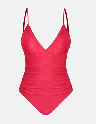 Cupshe Women's One Piece Swimsuit in Rose Red