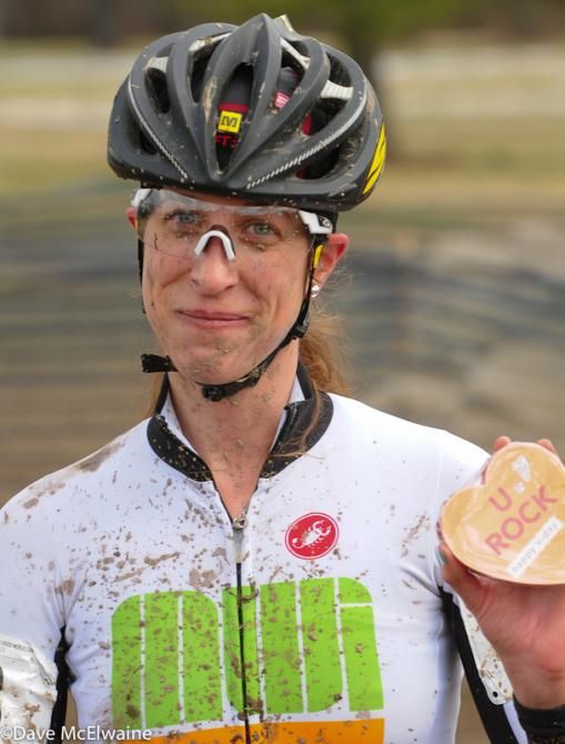 This woman seemed to be pleased with her outing today