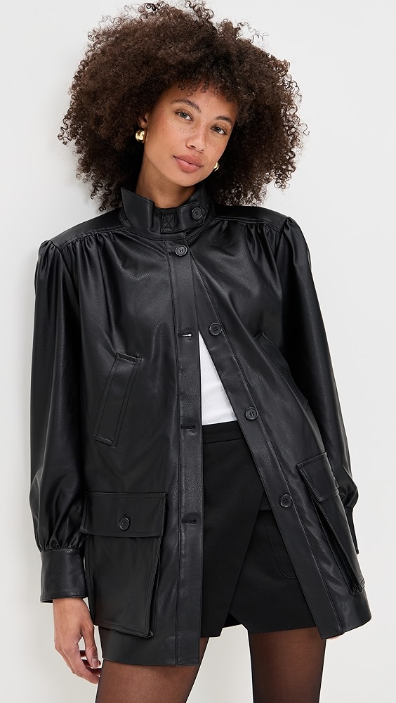 Bardot Clements Vegan Leather Jacket