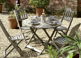 Repton wooden Bistro dining table and chairs