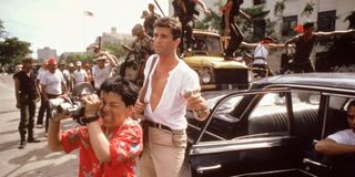Mel Gibson and Linda Hunt in The Year of Living Dangerously (McElroy and McElroy/MGM)