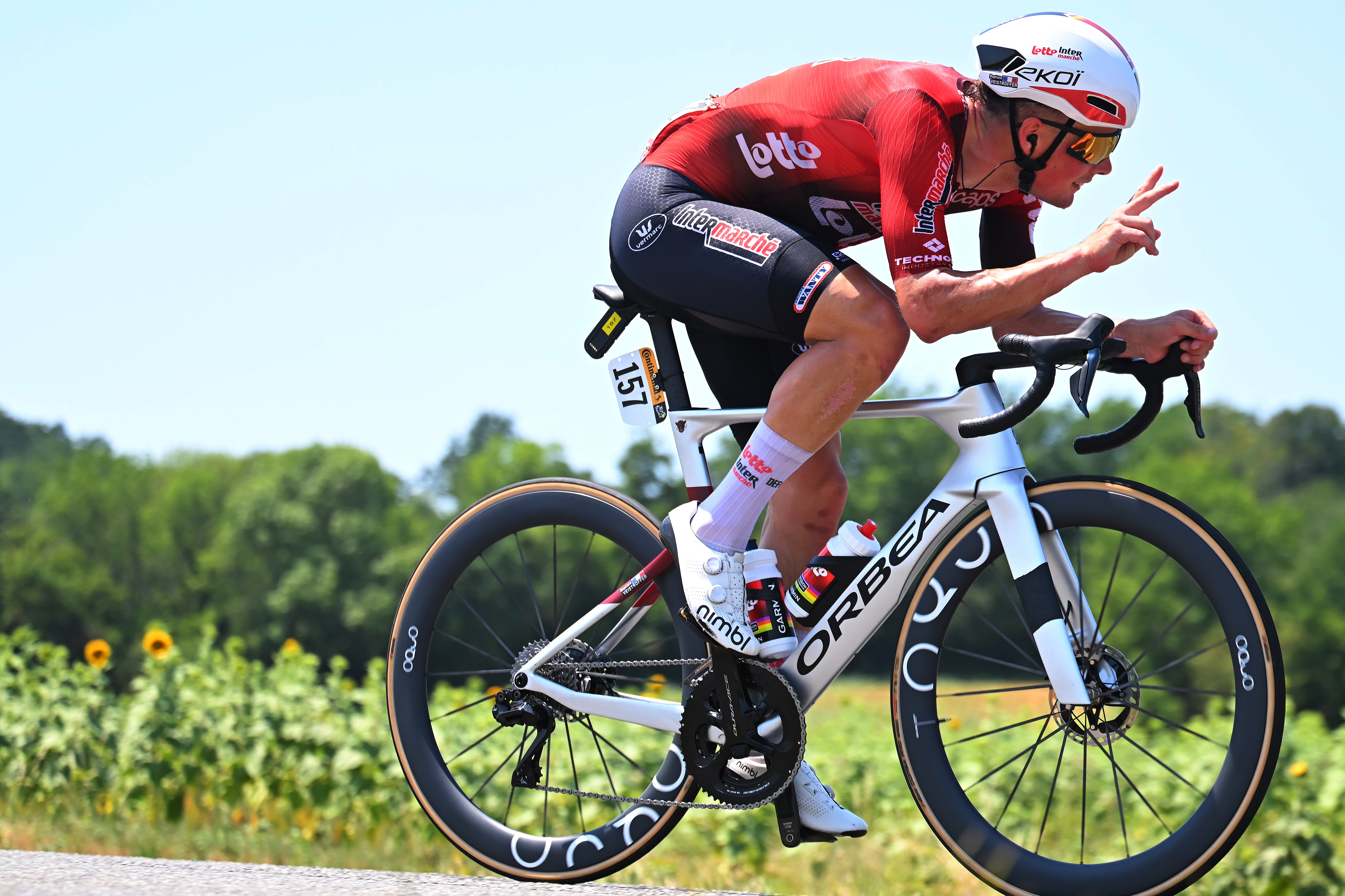 Baptiste Veistroffer at the Tour de France